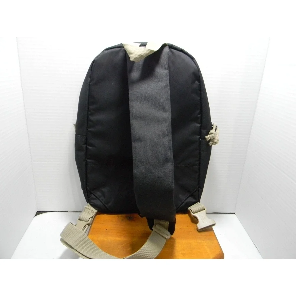 Dakine Sling Backpack Black Tan Single Strap Bungee Crossbody Outdoor Bag